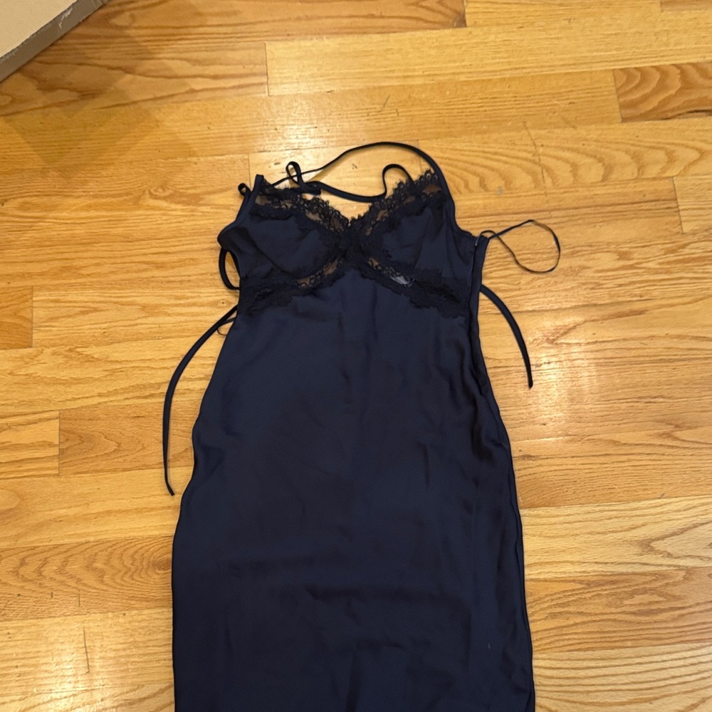 Princess Polly Navy Lace Wedding Dress